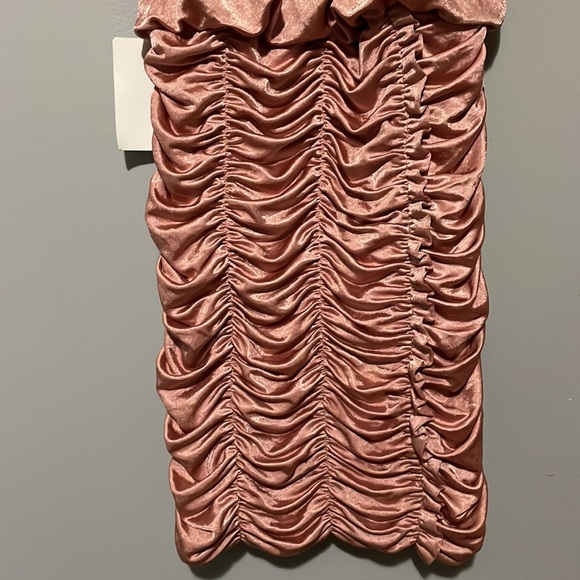 Free People Dark Blush Pink Ruched Sleeveless Dress - Picture 7 of 16